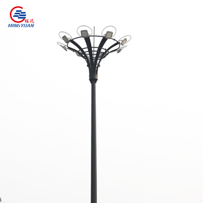 1555m Hoge Mast Zonnestraatlantaarn Q235b Gegalvaniseerde Pool met Automatisch Opheffend Systeem