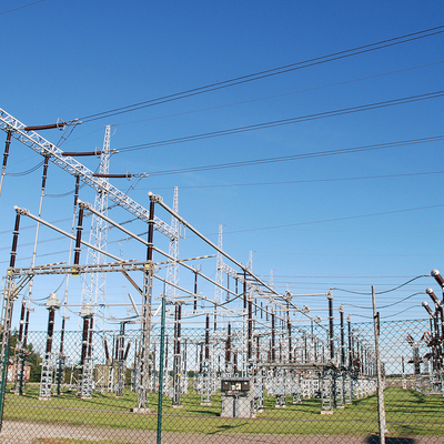 Van de de Brugstructuur van het hoek220kv Hulpkantoor de Transmissie van de de Torenspoorweg