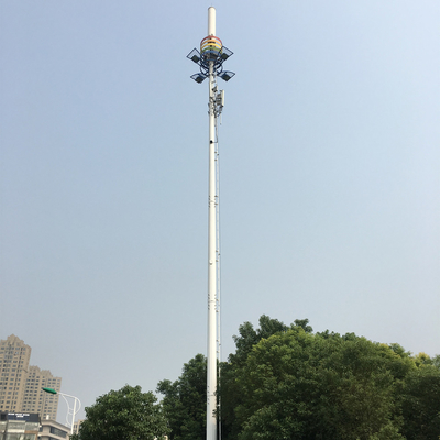 Q235bgr65 Monopole Telecommunicatietoren, de Toren van de Antenneradioverbinding