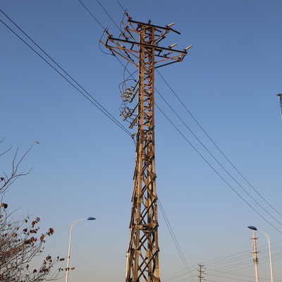 De hoek Gegalvaniseerde 220kv-Torens van de Transmissielijn, 10m-Hoogspannings Elektrische Toren