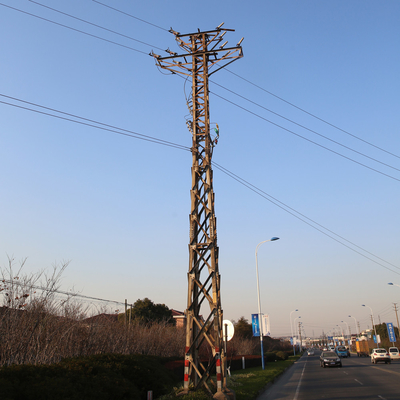 De hoek Gegalvaniseerde 220kv-Torens van de Transmissielijn, 10m-Hoogspannings Elektrische Toren