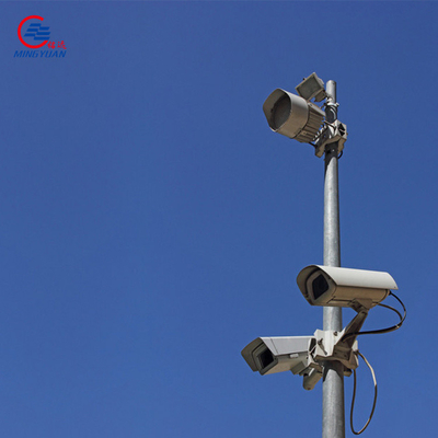 Het hexagonale kabeltelevisie-Staal Pool galvaniseerde, Camera Op zwaar werk berekend Tow Pole