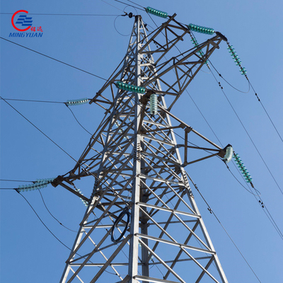 132kv het staal elektrische toren van de elektromachtstoren voor gegalvaniseerde Transmissielijn met hete onderdompeling
