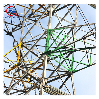 Hoogspanning Electric Power Transmissie Toren Gegalvaniseerd Q345 ASTM A123