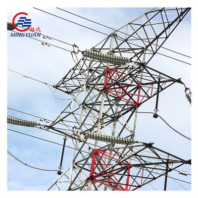Hoogspanning Electric Power Transmissie Toren Gegalvaniseerd Q345 ASTM A123