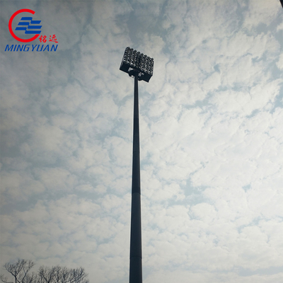 55m het Stadion LEIDENE van Pool van de Staal Veelhoekige Hoge Mast Lichte Lamp die Vierkante Posten aansteken