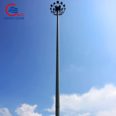 55m het Stadion LEIDENE van Pool van de Staal Veelhoekige Hoge Mast Lichte Lamp die Vierkante Posten aansteken