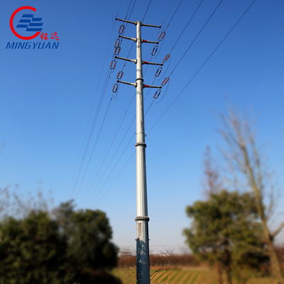 132kV Toren van het de Transmissierooster van het staalnut galvaniseerde de Elektrische Tubulaire Monopoles