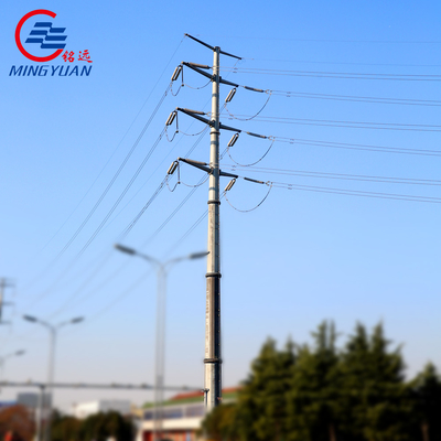 Het luchtstaal Polen van het Lijnnut HDG voor Veelhoekige het Metaaldistributie 220kV van Multisided