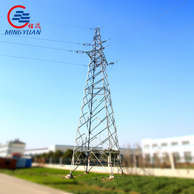 66kV Transmissielijn Stalen paal Toren Hoogspanning 120KM/H