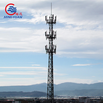 Gegalvaniseerd staal monopool telecommunicatietoren palen telecom mobiel wifi 100 ft