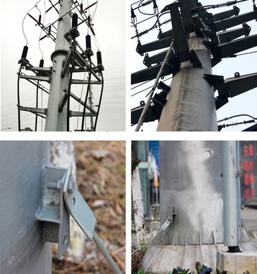 12 m krachttransmissie toren gegalvaniseerd achthoekig