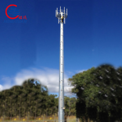 Tubulaire zelfdragende antenne toren Telecommunicatie Wifi Communicatie Staal 40 Ft